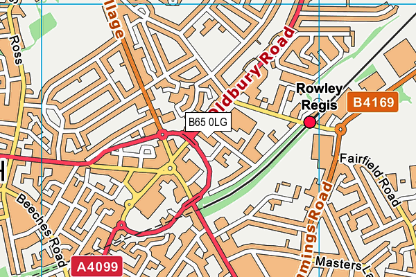 B65 0LG map - OS VectorMap District (Ordnance Survey) B65 0LG map - OS VectorMap District (Ordnance Survey)