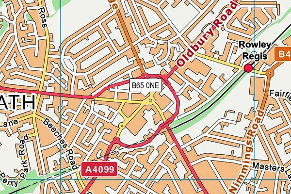 B65 0NE map - OS VectorMap District (Ordnance Survey) B65 0NE map - OS VectorMap District (Ordnance Survey)