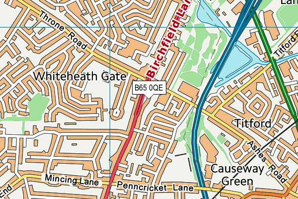 B65 0QE map - OS VectorMap District (Ordnance Survey) B65 0QE map - OS VectorMap District (Ordnance Survey)