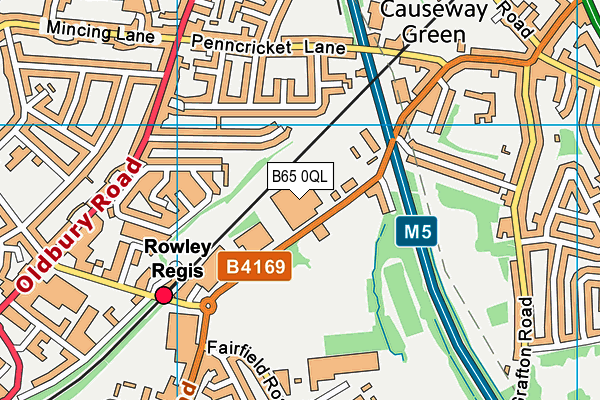 B65 0QL map - OS VectorMap District (Ordnance Survey) B65 0QL map - OS VectorMap District (Ordnance Survey)