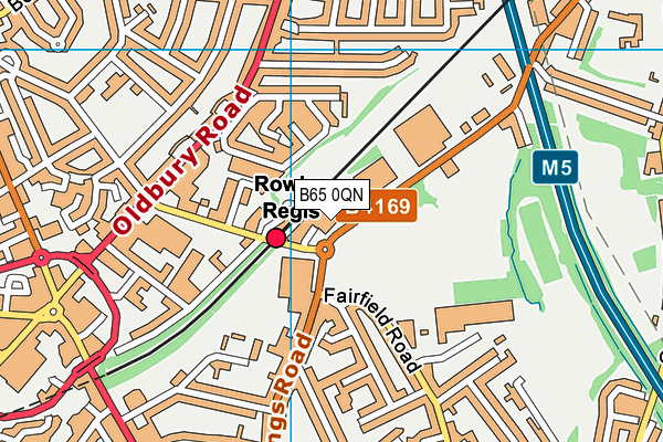 B65 0QN map - OS VectorMap District (Ordnance Survey) B65 0QN map - OS VectorMap District (Ordnance Survey)