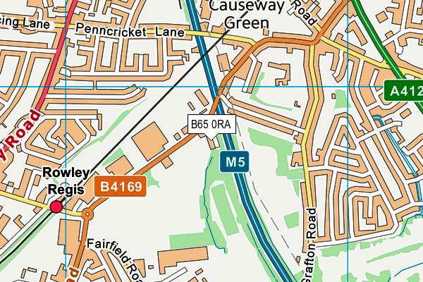 B65 0RA map - OS VectorMap District (Ordnance Survey) B65 0RA map - OS VectorMap District (Ordnance Survey)