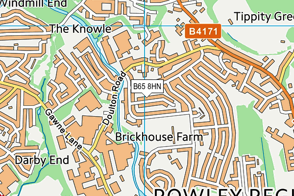 B65 8HN map - OS VectorMap District (Ordnance Survey) B65 8HN map - OS VectorMap District (Ordnance Survey)