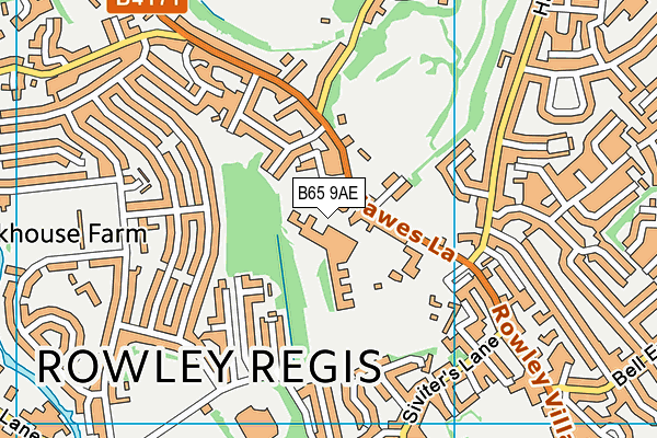 B65 9AE map - OS VectorMap District (Ordnance Survey) B65 9AE map - OS VectorMap District (Ordnance Survey)