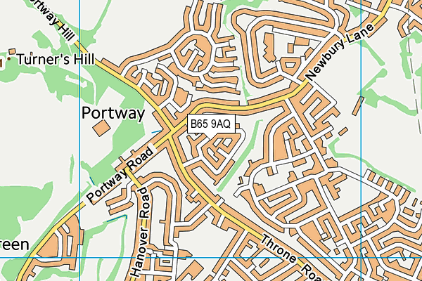 B65 9AQ map - OS VectorMap District (Ordnance Survey) B65 9AQ map - OS VectorMap District (Ordnance Survey)