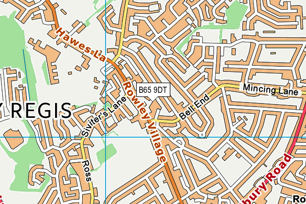 B65 9DT map - OS VectorMap District (Ordnance Survey) B65 9DT map - OS VectorMap District (Ordnance Survey)