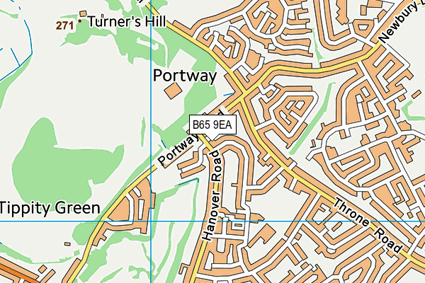 B65 9EA map - OS VectorMap District (Ordnance Survey) B65 9EA map - OS VectorMap District (Ordnance Survey)