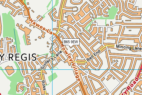 B65 9EW map - OS VectorMap District (Ordnance Survey) B65 9EW map - OS VectorMap District (Ordnance Survey)