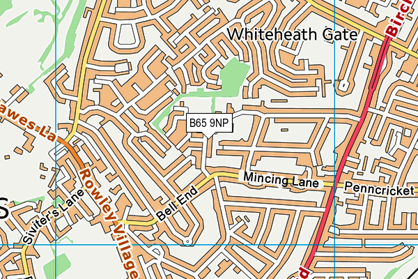 B65 9NP map - OS VectorMap District (Ordnance Survey) B65 9NP map - OS VectorMap District (Ordnance Survey)