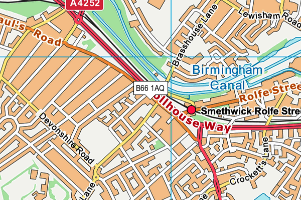 B66 1AQ map - OS VectorMap District (Ordnance Survey) B66 1AQ map - OS VectorMap District (Ordnance Survey)