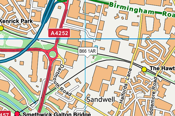 B66 1AR map - OS VectorMap District (Ordnance Survey) B66 1AR map - OS VectorMap District (Ordnance Survey)