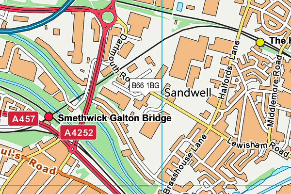 B66 1BG map - OS VectorMap District (Ordnance Survey) B66 1BG map - OS VectorMap District (Ordnance Survey)