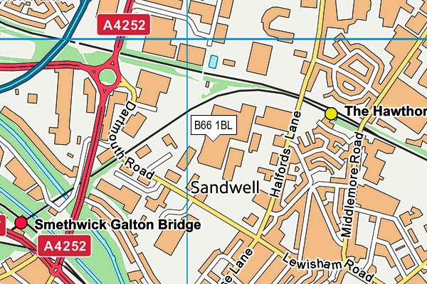 B66 1BL map - OS VectorMap District (Ordnance Survey) B66 1BL map - OS VectorMap District (Ordnance Survey)