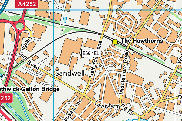 B66 1EL map - OS VectorMap District (Ordnance Survey) B66 1EL map - OS VectorMap District (Ordnance Survey)