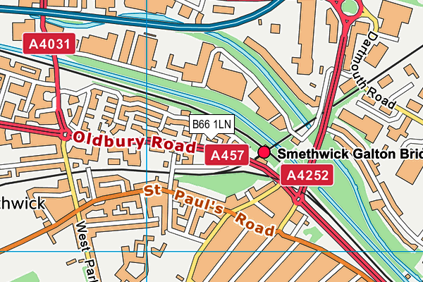 B66 1LN map - OS VectorMap District (Ordnance Survey) B66 1LN map - OS VectorMap District (Ordnance Survey)