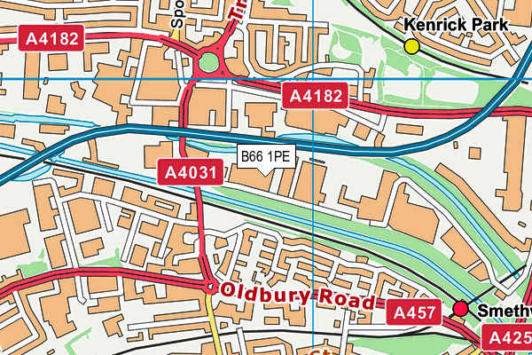 B66 1PE map - OS VectorMap District (Ordnance Survey) B66 1PE map - OS VectorMap District (Ordnance Survey)