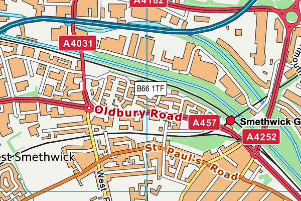 B66 1TF map - OS VectorMap District (Ordnance Survey) B66 1TF map - OS VectorMap District (Ordnance Survey)