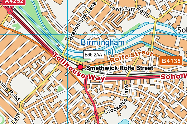 B66 2AA map - OS VectorMap District (Ordnance Survey) B66 2AA map - OS VectorMap District (Ordnance Survey)