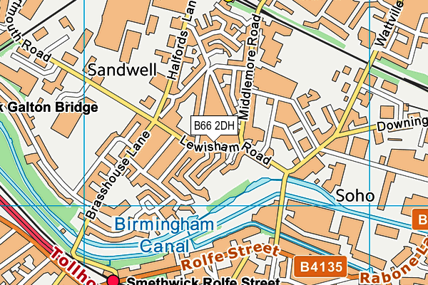 B66 2DH map - OS VectorMap District (Ordnance Survey) B66 2DH map - OS VectorMap District (Ordnance Survey)