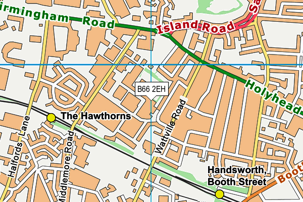 B66 2EH map - OS VectorMap District (Ordnance Survey) B66 2EH map - OS VectorMap District (Ordnance Survey)