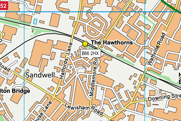 B66 2HX map - OS VectorMap District (Ordnance Survey) B66 2HX map - OS VectorMap District (Ordnance Survey)