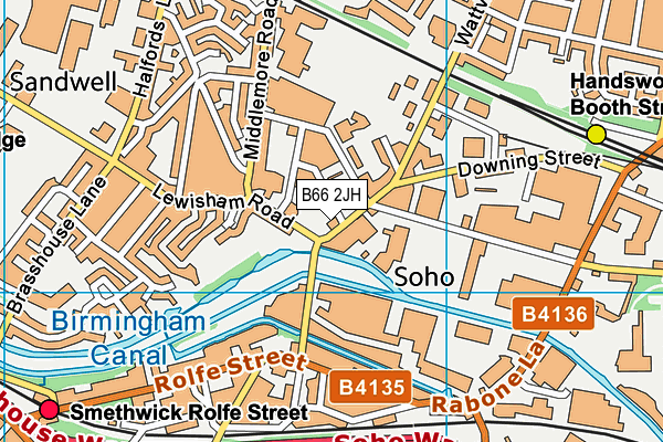 B66 2JH map - OS VectorMap District (Ordnance Survey) B66 2JH map - OS VectorMap District (Ordnance Survey)