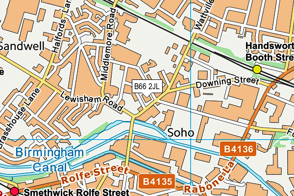 B66 2JL map - OS VectorMap District (Ordnance Survey) B66 2JL map - OS VectorMap District (Ordnance Survey)
