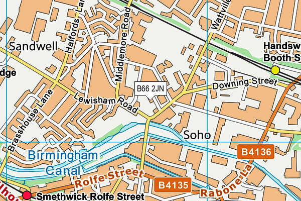 B66 2JN map - OS VectorMap District (Ordnance Survey) B66 2JN map - OS VectorMap District (Ordnance Survey)