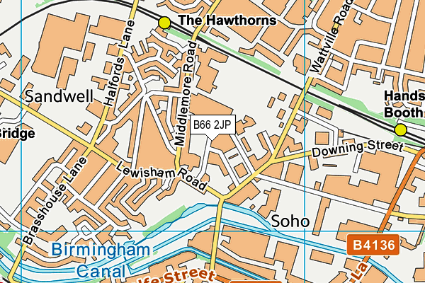 B66 2JP map - OS VectorMap District (Ordnance Survey) B66 2JP map - OS VectorMap District (Ordnance Survey)