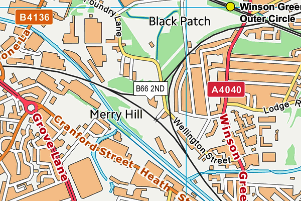 B66 2ND map - OS VectorMap District (Ordnance Survey) B66 2ND map - OS VectorMap District (Ordnance Survey)