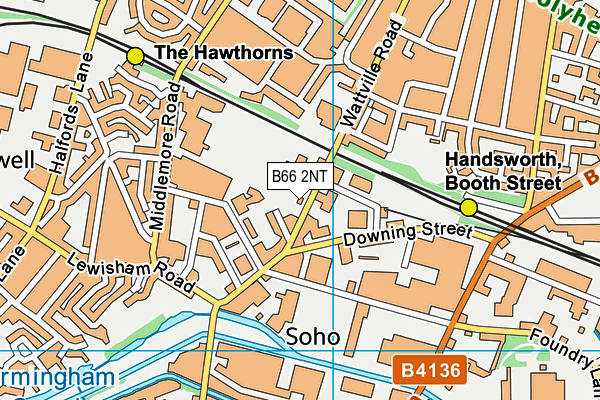 B66 2NT map - OS VectorMap District (Ordnance Survey) B66 2NT map - OS VectorMap District (Ordnance Survey)