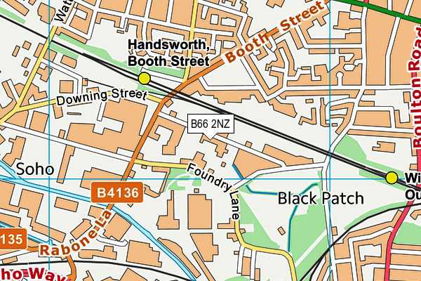 B66 2NZ map - OS VectorMap District (Ordnance Survey) B66 2NZ map - OS VectorMap District (Ordnance Survey)