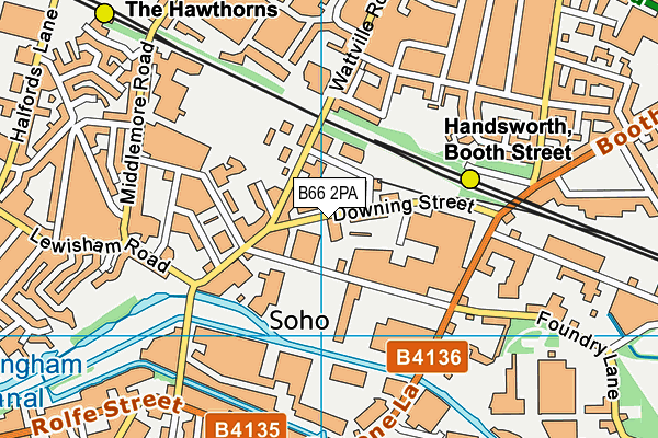 B66 2PA map - OS VectorMap District (Ordnance Survey) B66 2PA map - OS VectorMap District (Ordnance Survey)