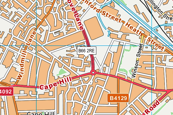 B66 2RE map - OS VectorMap District (Ordnance Survey) B66 2RE map - OS VectorMap District (Ordnance Survey)