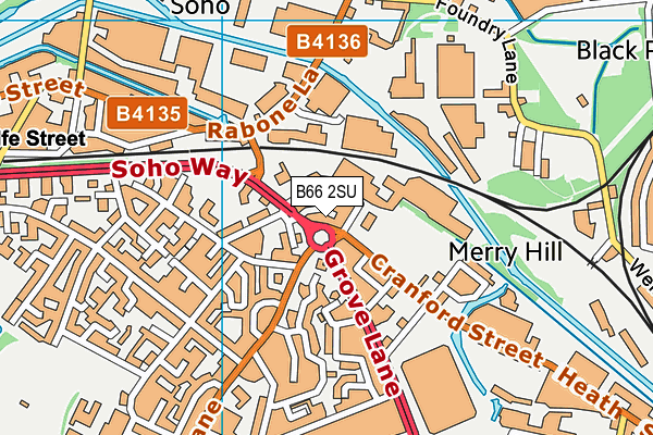 B66 2SU map - OS VectorMap District (Ordnance Survey) B66 2SU map - OS VectorMap District (Ordnance Survey)