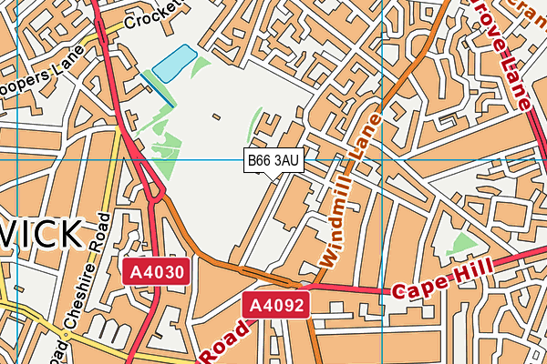 B66 3AU map - OS VectorMap District (Ordnance Survey) B66 3AU map - OS VectorMap District (Ordnance Survey)