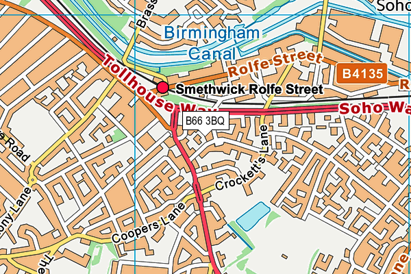 B66 3BQ map - OS VectorMap District (Ordnance Survey) B66 3BQ map - OS VectorMap District (Ordnance Survey)