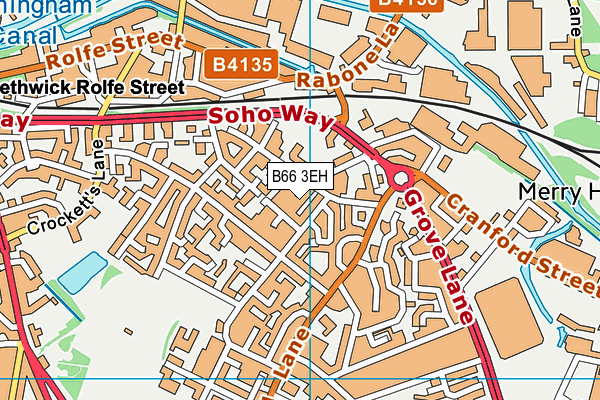 B66 3EH map - OS VectorMap District (Ordnance Survey) B66 3EH map - OS VectorMap District (Ordnance Survey)