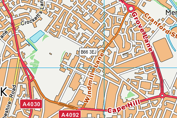B66 3EJ map - OS VectorMap District (Ordnance Survey) B66 3EJ map - OS VectorMap District (Ordnance Survey)