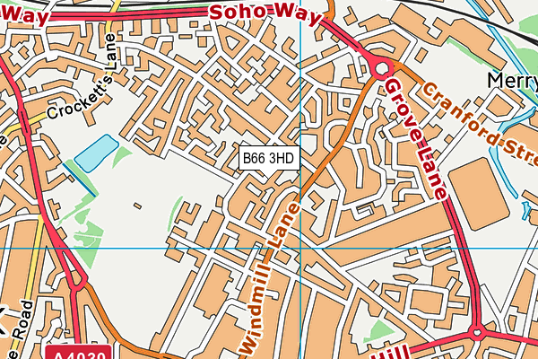 B66 3HD map - OS VectorMap District (Ordnance Survey) B66 3HD map - OS VectorMap District (Ordnance Survey)