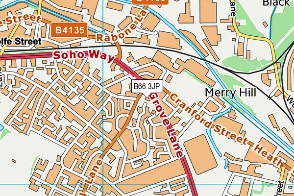 B66 3JP map - OS VectorMap District (Ordnance Survey) B66 3JP map - OS VectorMap District (Ordnance Survey)