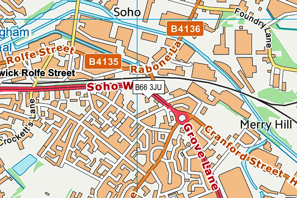 B66 3JU map - OS VectorMap District (Ordnance Survey) B66 3JU map - OS VectorMap District (Ordnance Survey)