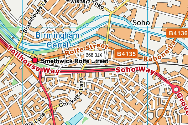 B66 3JX map - OS VectorMap District (Ordnance Survey) B66 3JX map - OS VectorMap District (Ordnance Survey)