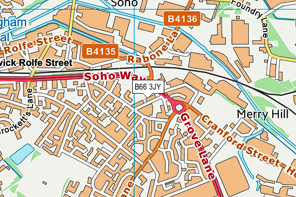 B66 3JY map - OS VectorMap District (Ordnance Survey) B66 3JY map - OS VectorMap District (Ordnance Survey)