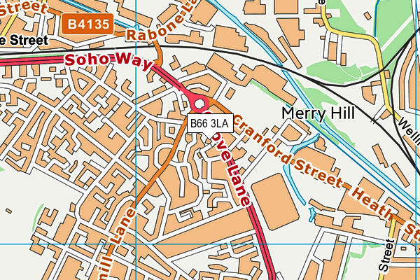B66 3LA map - OS VectorMap District (Ordnance Survey) B66 3LA map - OS VectorMap District (Ordnance Survey)