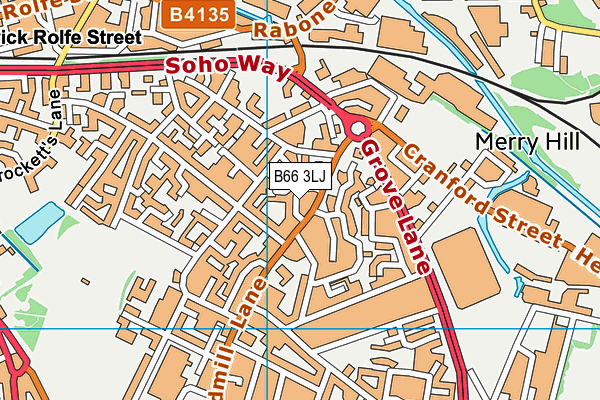 B66 3LJ map - OS VectorMap District (Ordnance Survey) B66 3LJ map - OS VectorMap District (Ordnance Survey)