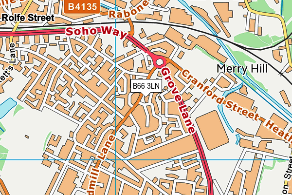 B66 3LN map - OS VectorMap District (Ordnance Survey) B66 3LN map - OS VectorMap District (Ordnance Survey)