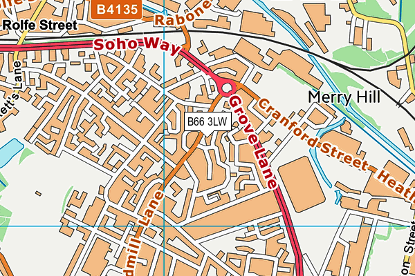 B66 3LW map - OS VectorMap District (Ordnance Survey) B66 3LW map - OS VectorMap District (Ordnance Survey)