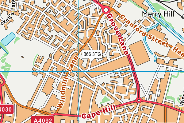 B66 3TG map - OS VectorMap District (Ordnance Survey) B66 3TG map - OS VectorMap District (Ordnance Survey)