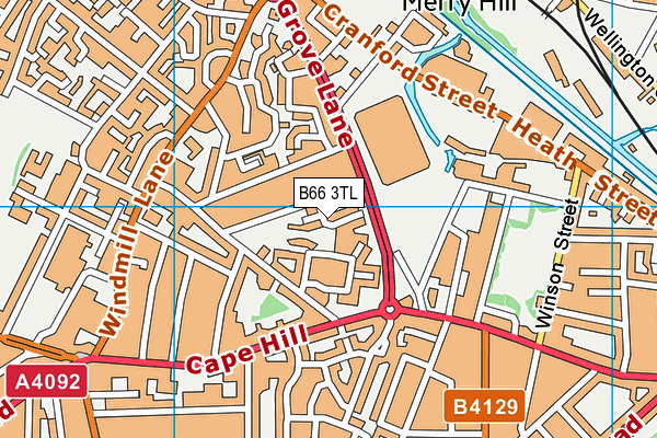B66 3TL map - OS VectorMap District (Ordnance Survey) B66 3TL map - OS VectorMap District (Ordnance Survey)